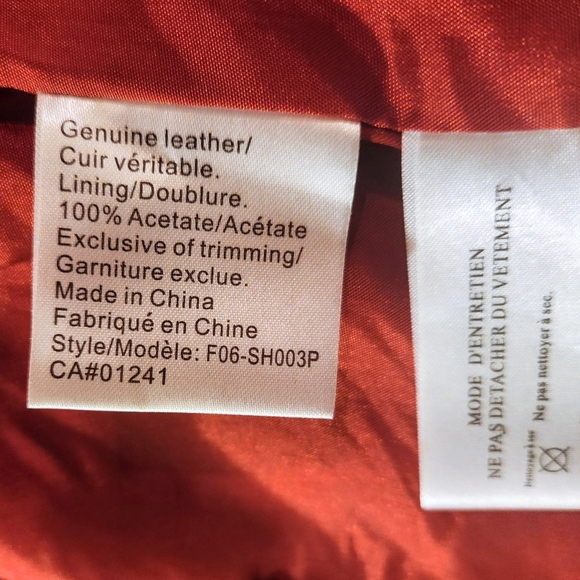 Contemporaine Suede Leather Jacket Blazer Medium Petite Rust/Red - Picture 6 of 6